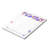 Amerikaanse Onafhankelijkheidsdag Patriottische St Notitieblok (Linkerzijde)