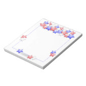 Amerikaanse Onafhankelijkheidsdag Patriottische St Notitieblok (Linkerzijde)