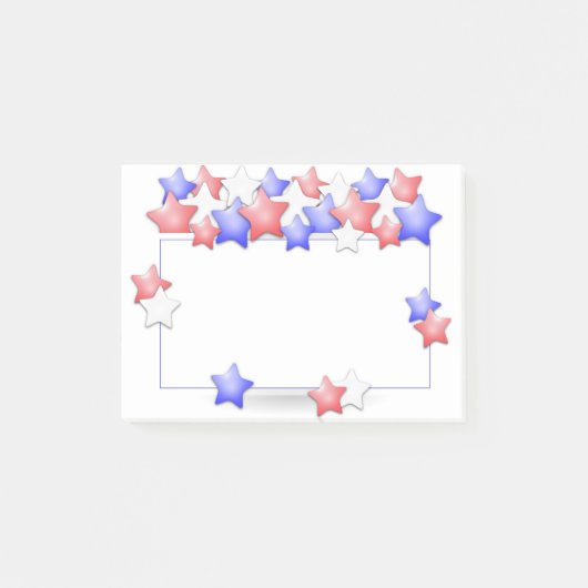 Amerikaanse Onafhankelijkheidsdag Patriottische St Post-it® Notes (Voorkant)
