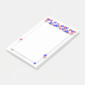 Amerikaanse Onafhankelijkheidsdag Patriottische St Post-it® Notes (Schuin)