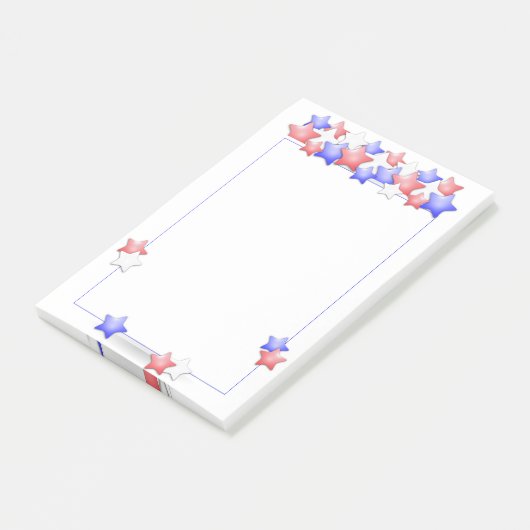 Amerikaanse Onafhankelijkheidsdag Patriottische St Post-it® Notes (Schuin)
