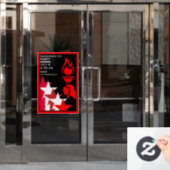 Amerikaanse Onafhankelijkheidsdag Raamsticker (Kantoordeur)