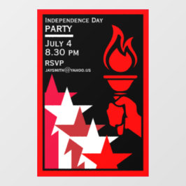 Amerikaanse Onafhankelijkheidsdag Raamsticker