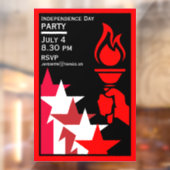 Amerikaanse Onafhankelijkheidsdag Raamsticker (Vel 2)