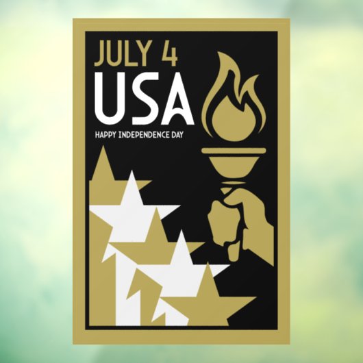Amerikaanse Onafhankelijkheidsdag Raamsticker (Vel 3)