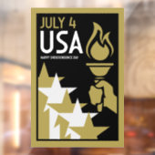Amerikaanse Onafhankelijkheidsdag Raamsticker (Vel 2)