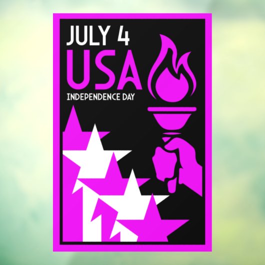 Amerikaanse Onafhankelijkheidsdag Raamsticker (Vel 3)