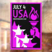 Amerikaanse Onafhankelijkheidsdag Raamsticker (Vel 2)