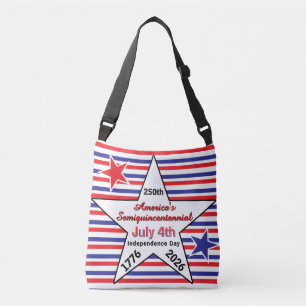 Amerikaanse Onafhankelijkheidsdag Semiquincentenni Crossbody Tas