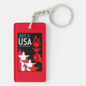Amerikaanse Onafhankelijkheidsdag Sleutelhanger (achterkant)