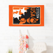 Amerikaanse Onafhankelijkheidsdag Spandoek (Insitu)