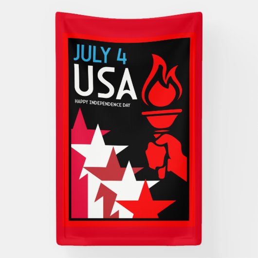 Amerikaanse Onafhankelijkheidsdag Spandoek (Verticaal)
