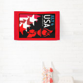 Amerikaanse Onafhankelijkheidsdag Spandoek (Insitu)