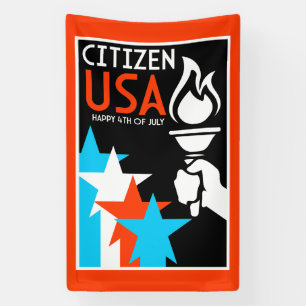 Amerikaanse Onafhankelijkheidsdag Spandoek