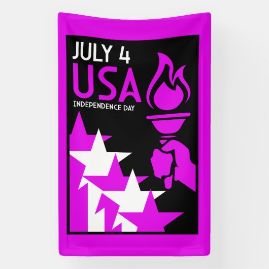 Amerikaanse Onafhankelijkheidsdag Spandoek (Verticaal)