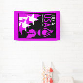 Amerikaanse Onafhankelijkheidsdag Spandoek (Insitu)