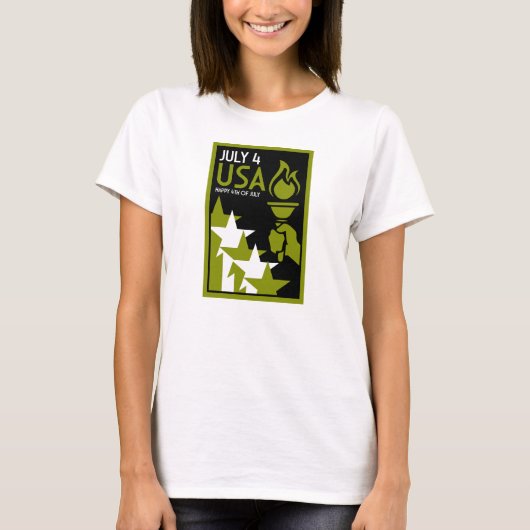 Amerikaanse Onafhankelijkheidsdag T-shirt (Voorkant)