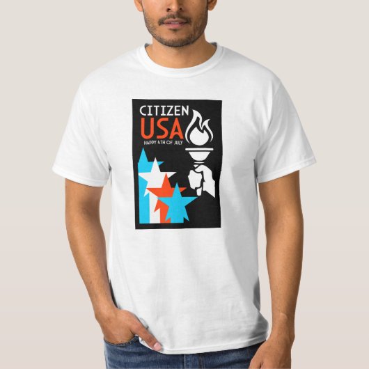 Amerikaanse Onafhankelijkheidsdag T-shirt (Voorkant)