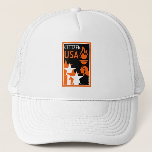 Amerikaanse Onafhankelijkheidsdag Trucker Pet (Voorkant)