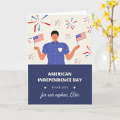 Amerikaanse Onafhankelijkheidsdag voor Nephew vuur Kaart (Gele Bloem)