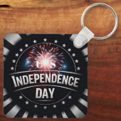 Amerikaanse Onafhankelijkheidsdag - Vuurwerk en st Sleutelhanger (Achterkant)