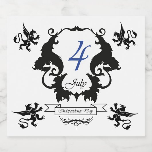 Amerikaanse Onafhankelijkheidsdag wenskaart Bier Etiket (Enkel label)