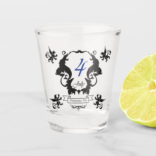 Amerikaanse Onafhankelijkheidsdag wenskaart Shot Glas (Voorkant)