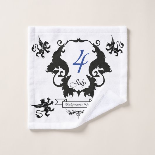 Amerikaanse Onafhankelijkheidsdag wenskaart Washandje (Wasdoekje)