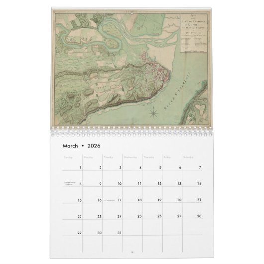 Amerikaanse Onafhankelijkheidsoorlog Kalender (Mar 2026)