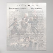 Amerikaanse onafhankelijkheidsverklaring / geest v poster (Voorkant)