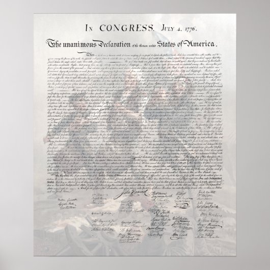 Amerikaanse onafhankelijkheidsverklaring / geest v poster (Voorkant)