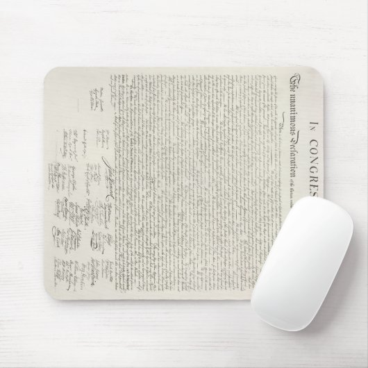Amerikaanse onafhankelijkheidsverklaring Mousepad Muismat (Met muis)