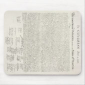 Amerikaanse onafhankelijkheidsverklaring Mousepad Muismat (Voorkant)