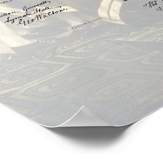 Amerikaanse onafhankelijkheidsverklaring / onderte poster (Hoek)