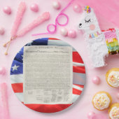 Amerikaanse Onafhankelijkheidsverklaring Papieren Bordje (Feest)