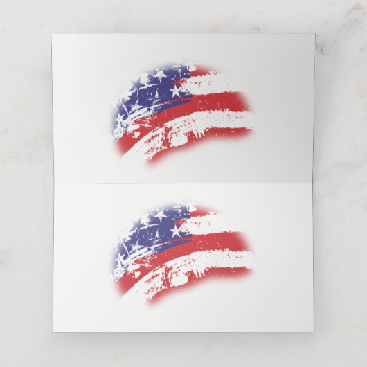 Amerikaanse Onafhankelijkheidsverklaring Parchment Plaatskaartje (Binnenkant ongevouwen)