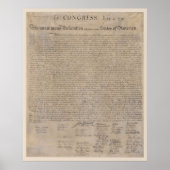 Amerikaanse onafhankelijkheidsverklaring poster (Voorkant)