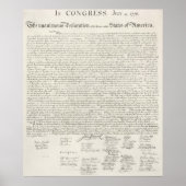 Amerikaanse onafhankelijkheidsverklaring Poster (Voorkant)