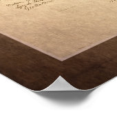 Amerikaanse onafhankelijkheidsverklaring poster (Hoek)