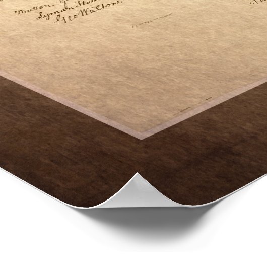 Amerikaanse onafhankelijkheidsverklaring poster (Hoek)