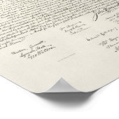 Amerikaanse onafhankelijkheidsverklaring poster (Hoek)