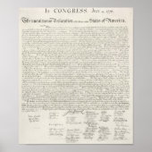 Amerikaanse onafhankelijkheidsverklaring poster (Voorkant)