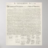 Amerikaanse onafhankelijkheidsverklaring poster (Voorkant)