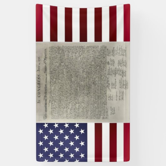 Amerikaanse Onafhankelijkheidsvlag Spandoek (Verticaal)