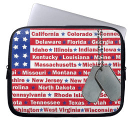 Amerikaanse onderscheiding laptop sleeve