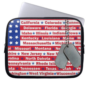 Amerikaanse onderscheiding laptop sleeve