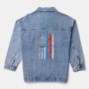 Amerikaanse onderzeeboot Silent Service Veteran Am Denim Jacket