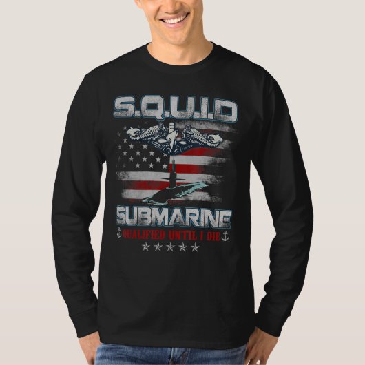 Amerikaanse onderzeebootdienst Veteran Submariner  T-shirt (Voorkant)