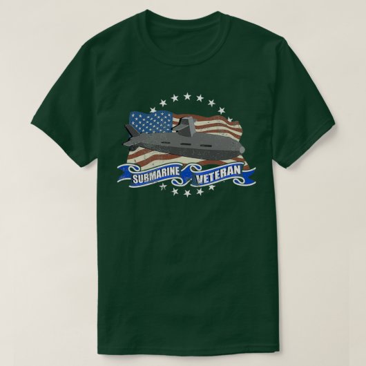 Amerikaanse onderzeeër gevechtsveteraan t-shirt (Design voorkant)
