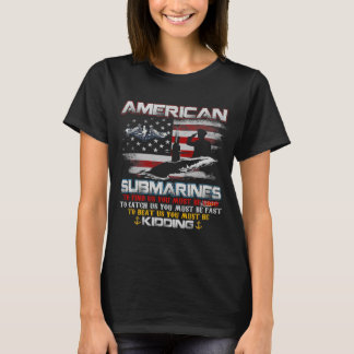Amerikaanse onderzeeër-onderzeeër Amerikaanse Mann T-shirt